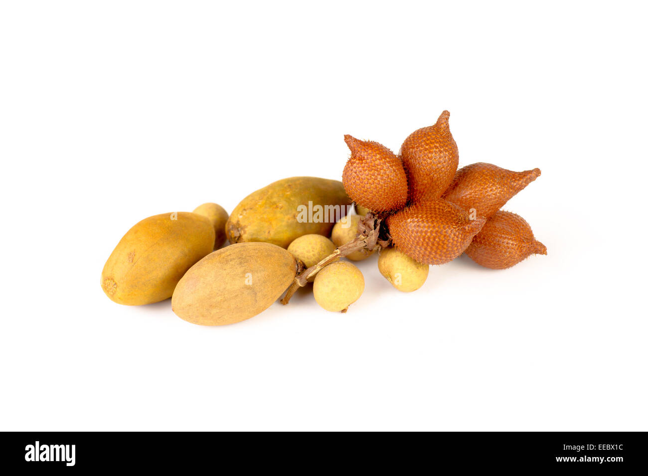 some exotic fruits from thailand stock photo, royalty free image