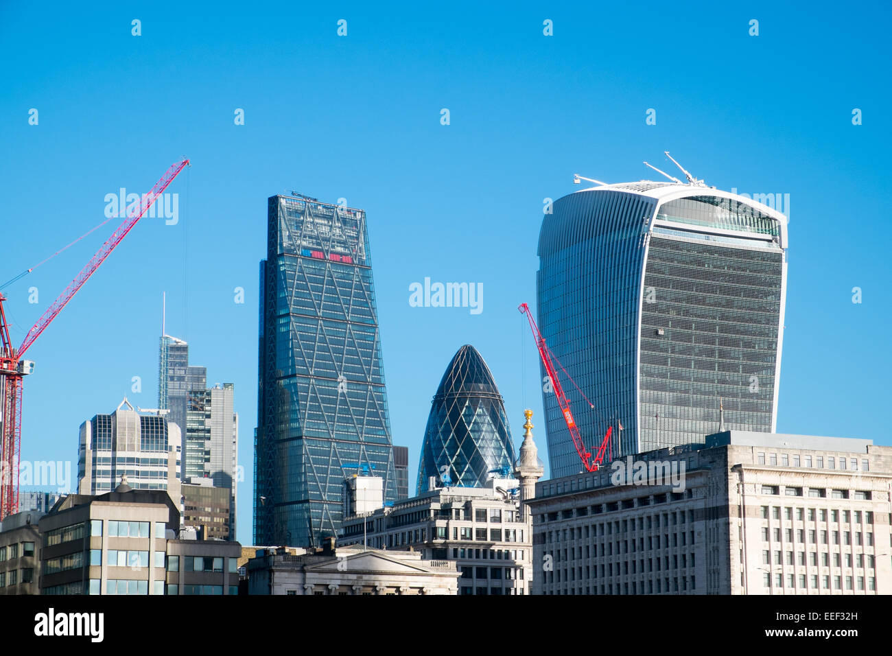 Modern Architecture In London the city of london with modern architecture on the gherkin stock Modern Architecture In London the city of london with modern architecture on the gherkin stock
