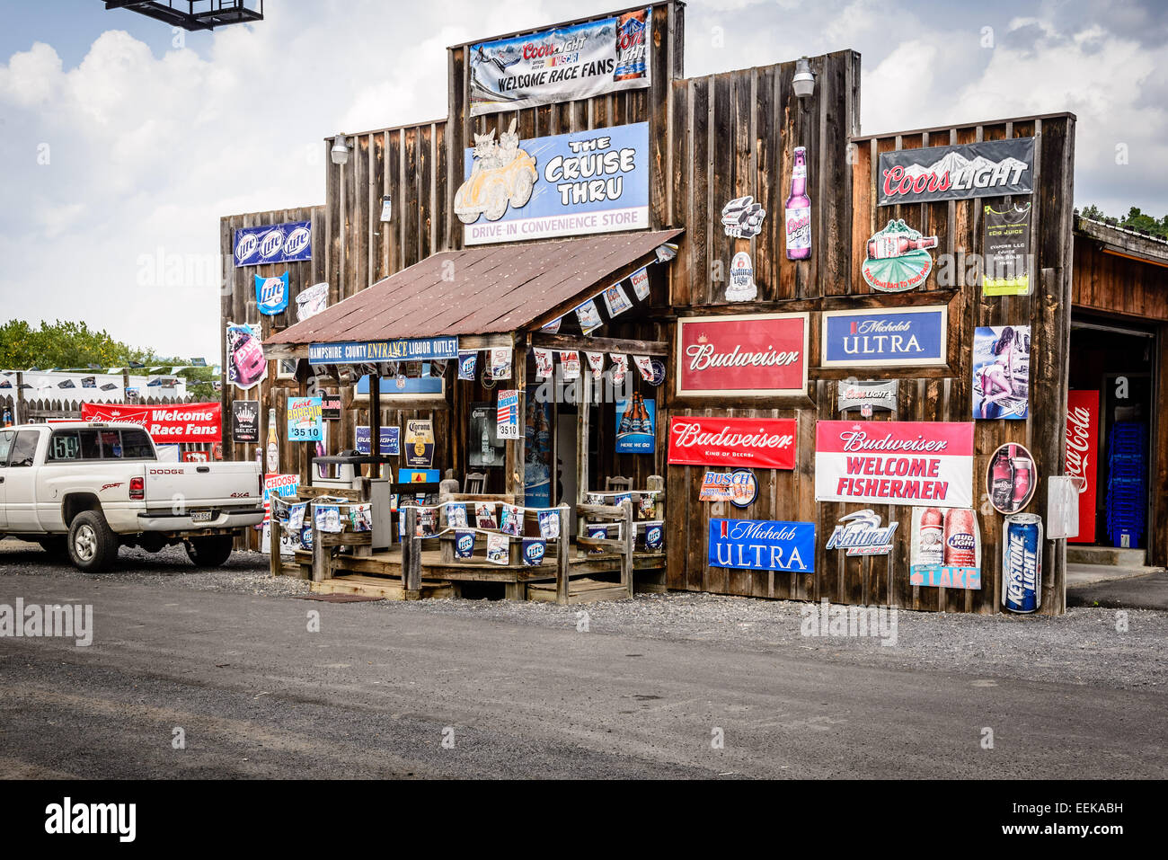 Cruise Thru, Drive In Convenience Store, Route 50, Romney, West Stock