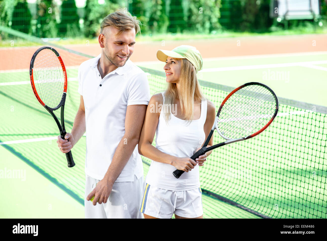Nasty amateur couple fucking tennis court