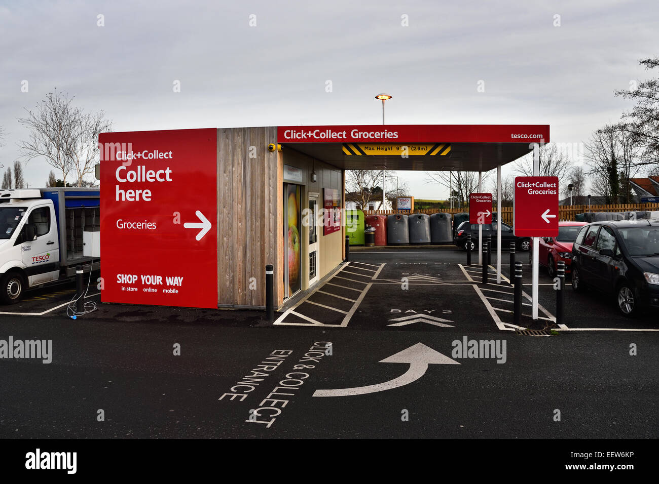Tesco Click and Collect outlet at Whitstable Tesco Extra Superstore Stock Photo 78000714 Alamy
