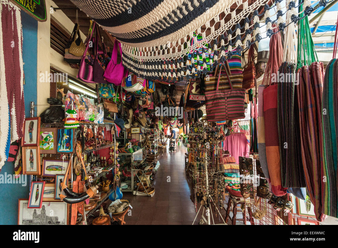 Locally made hammocks, crafts & souvenirs on sale in the famous Stock