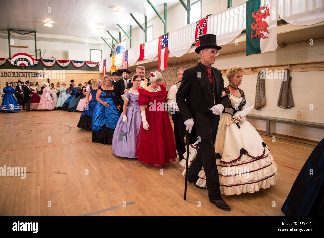 Tourists and Montanans gather for the 1864 Grand Victorian Ball for