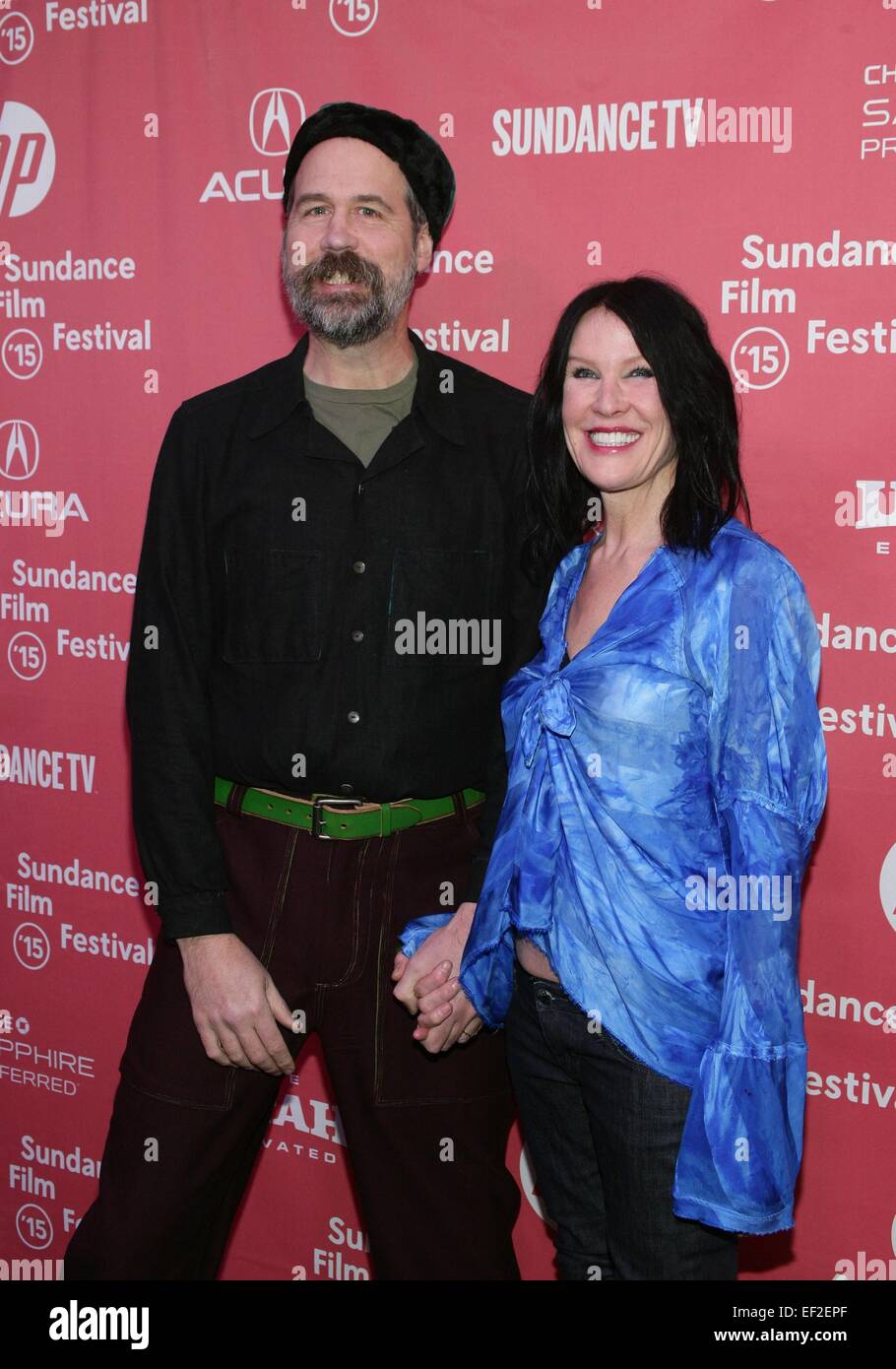 Park City, UT, USA. 24th Jan, 2015. Krist Novoselic, Darbury Stenderu Stock Photo, Royalty Free