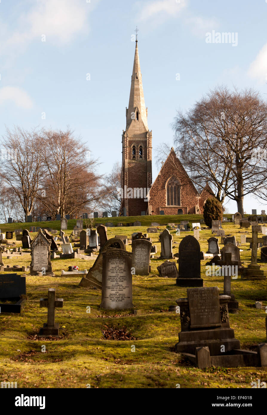 Witton Cemetery and chapel, Birmingham, UK Stock Photo, Royalty Free