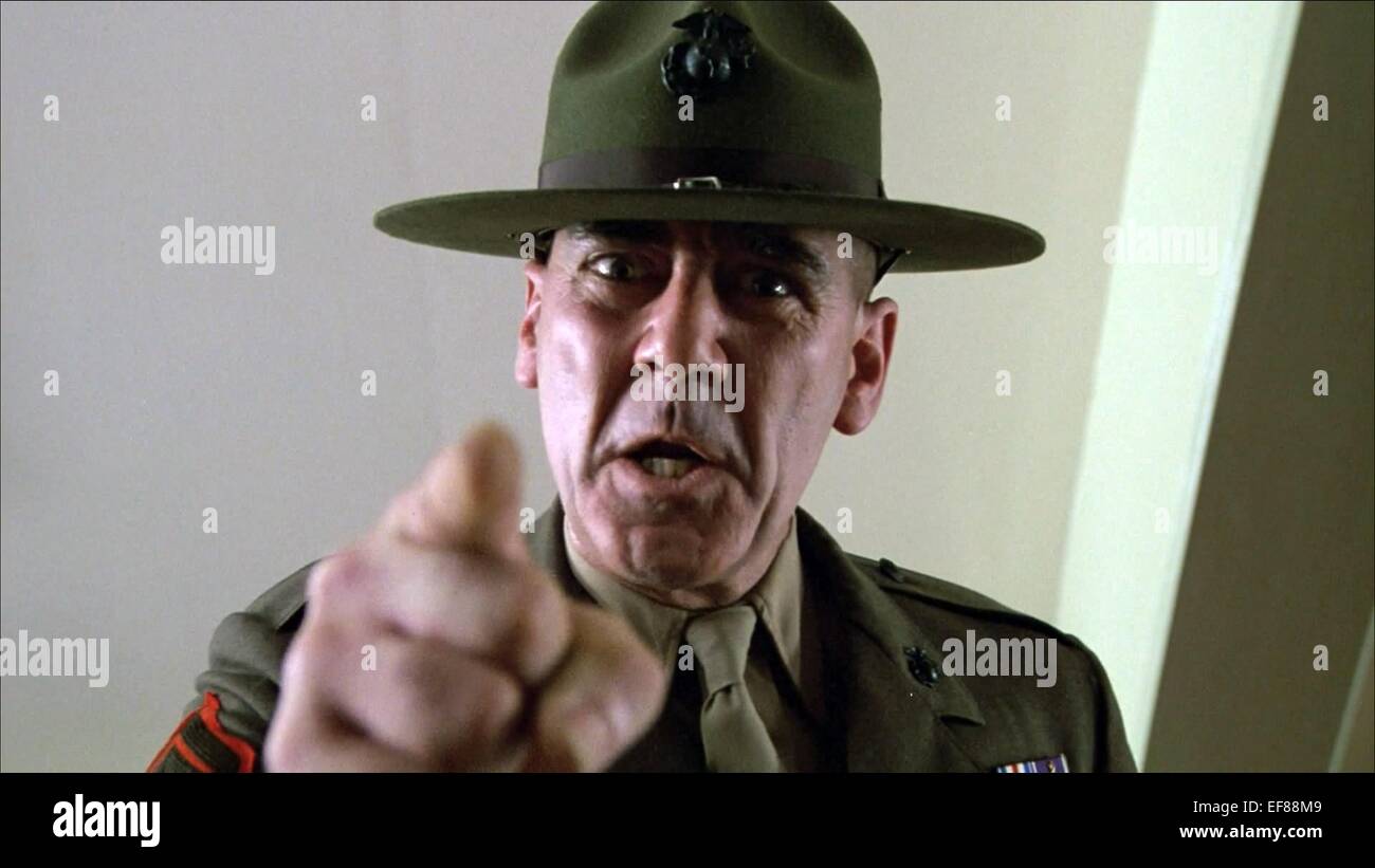 R. LEE ERMEY FULL METAL JACKET (1987 Stock Photo, Royalty Free Image