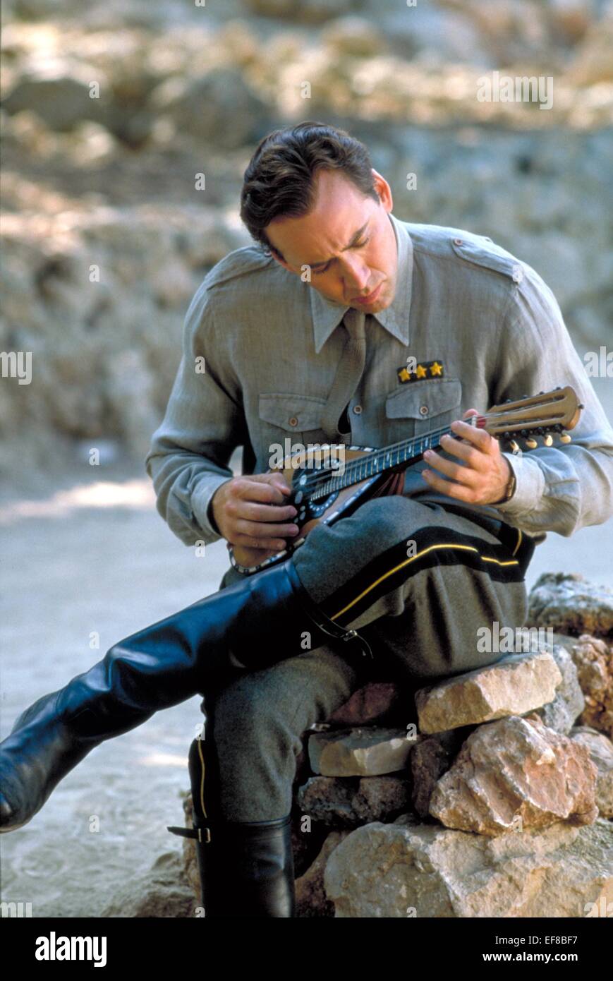 NICOLAS CAGE CAPTAIN CORELLI'S MANDOLIN (2001 Stock Photo, Royalty Free
