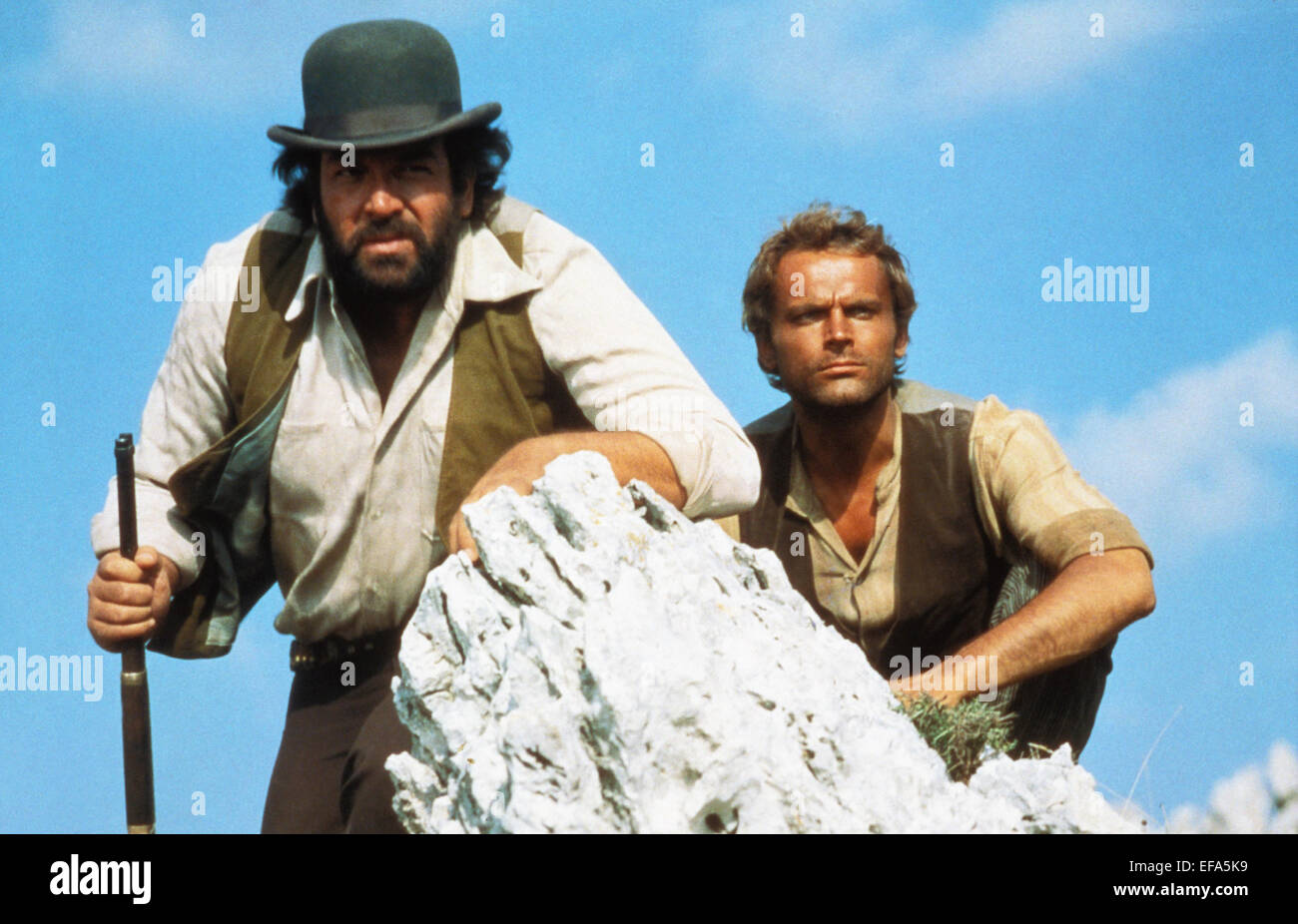BUD SPENCER & TERENCE HILL TRINITY IS STILL MY NAME! (1971 Stock Photo