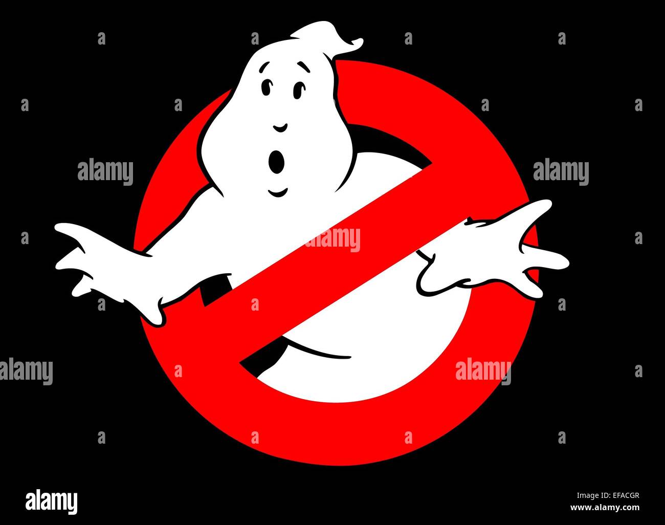 GHOSTBUSTER LOGO GHOSTBUSTERS (1984 Stock Photo, Royalty Free Image ...