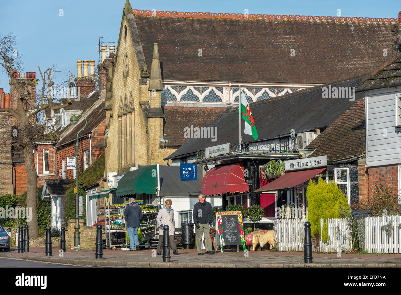 Lindfield High Street. West Sussex. UK Stock Photo, Royalty Free Image
