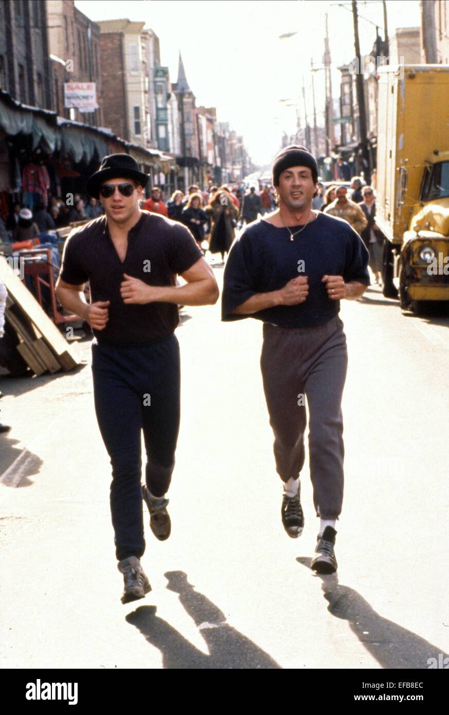 TOMMY MORRISON & SYLVESTER STALLONE ROCKY V (1990 Stock Photo, Royalty ...