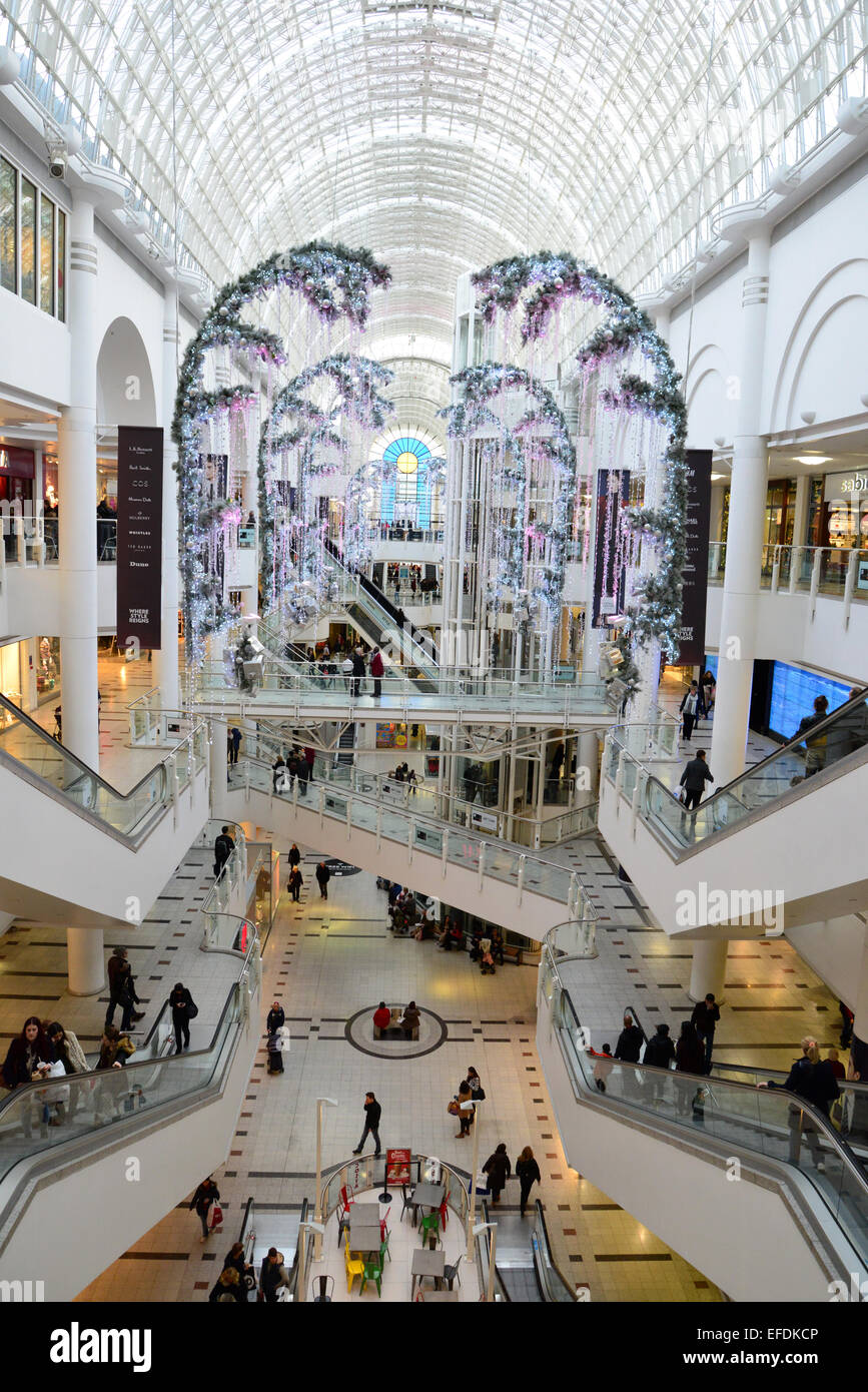 The Bentall Centre at Christmas, Kingston upon Thames, Royal Borough