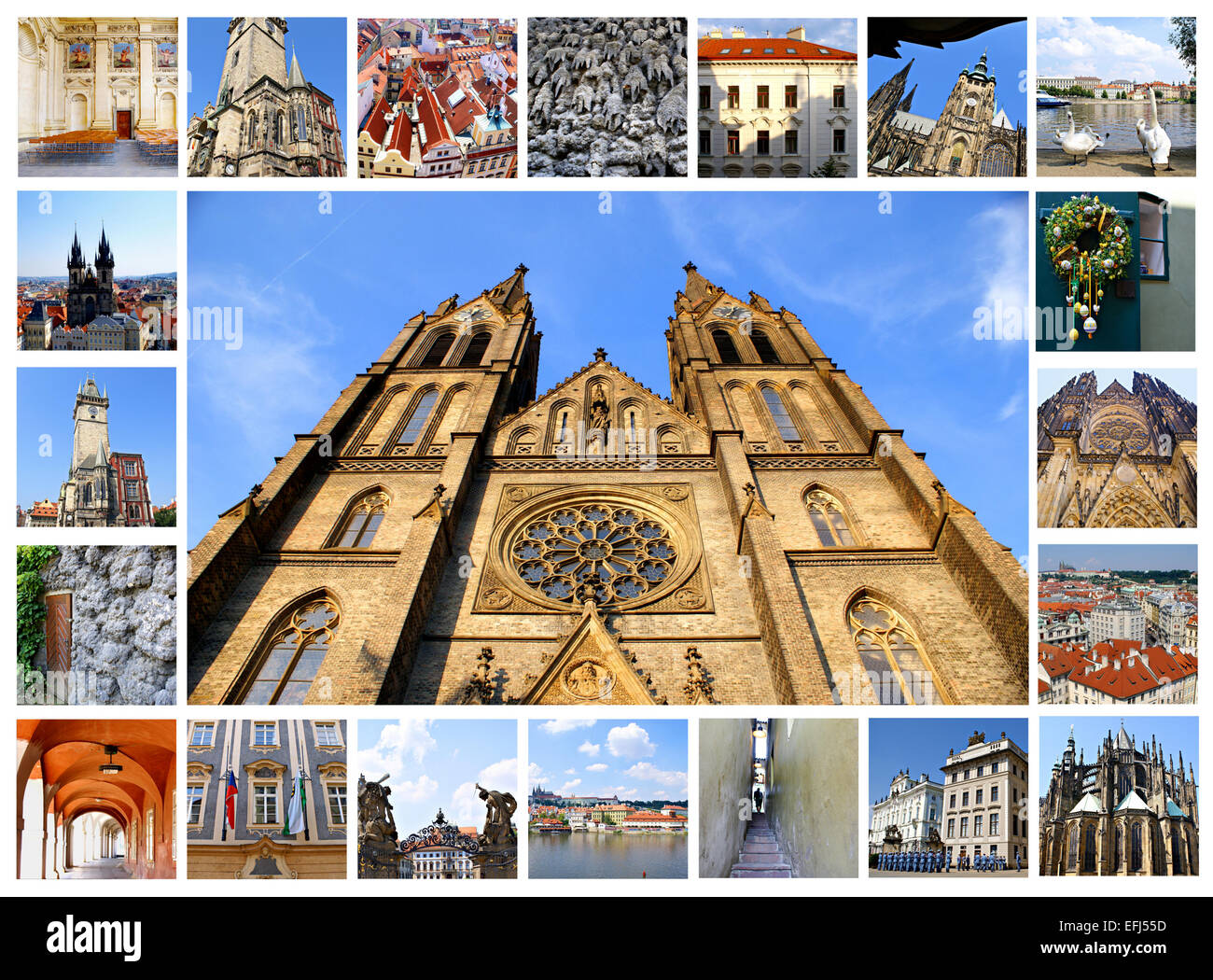 Travel Collage Of Prague Capital Czech Republic Travel Collage Of Prague Capital Czech Republic