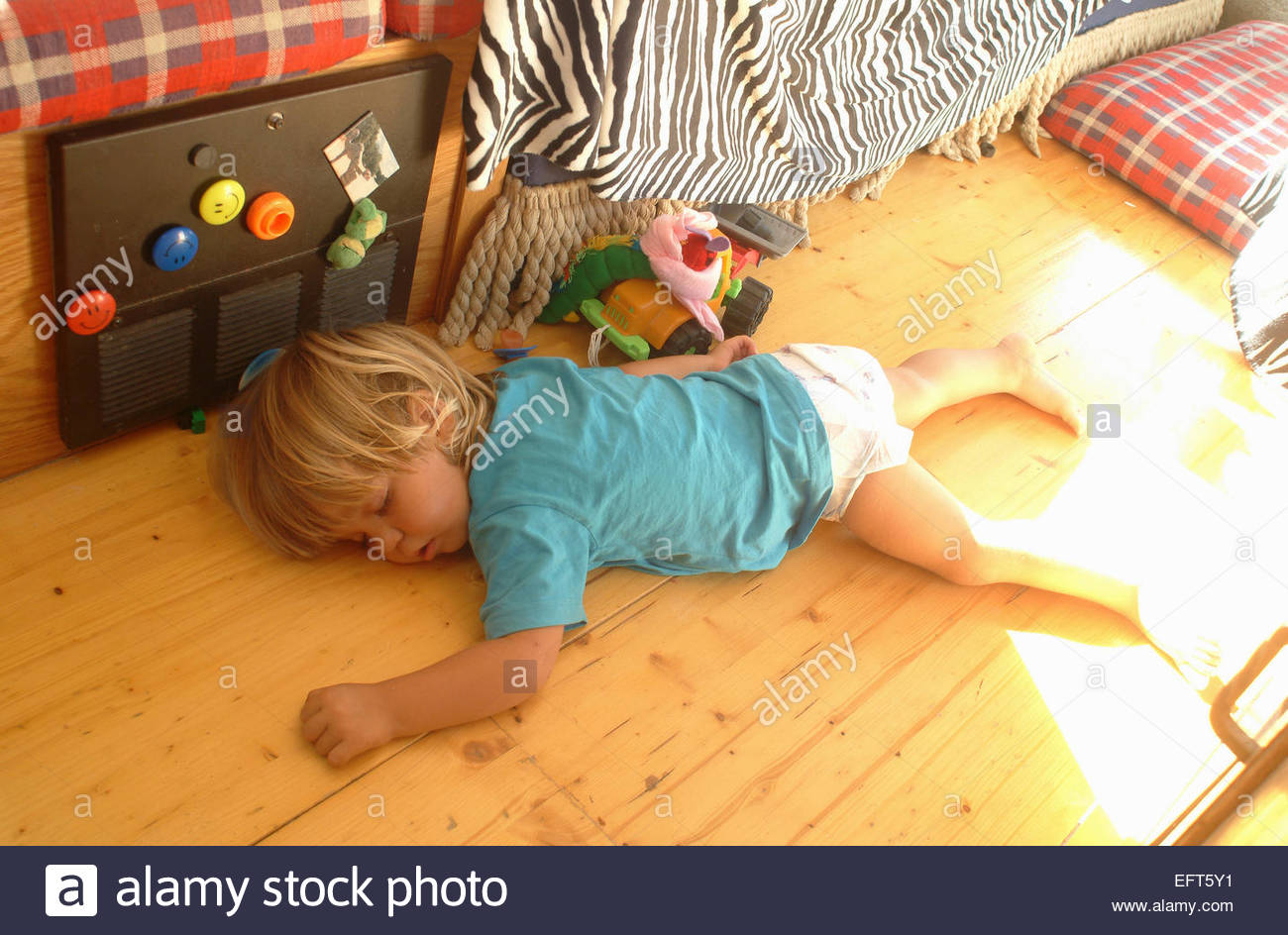 Two Year Old Toddler Boy Child Age 2 Years Portrait Sleeping Asleep