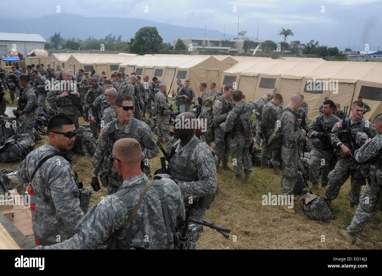 Second Brigade Combat Team, 82nd Airborne Soldiers arrive at the Stock