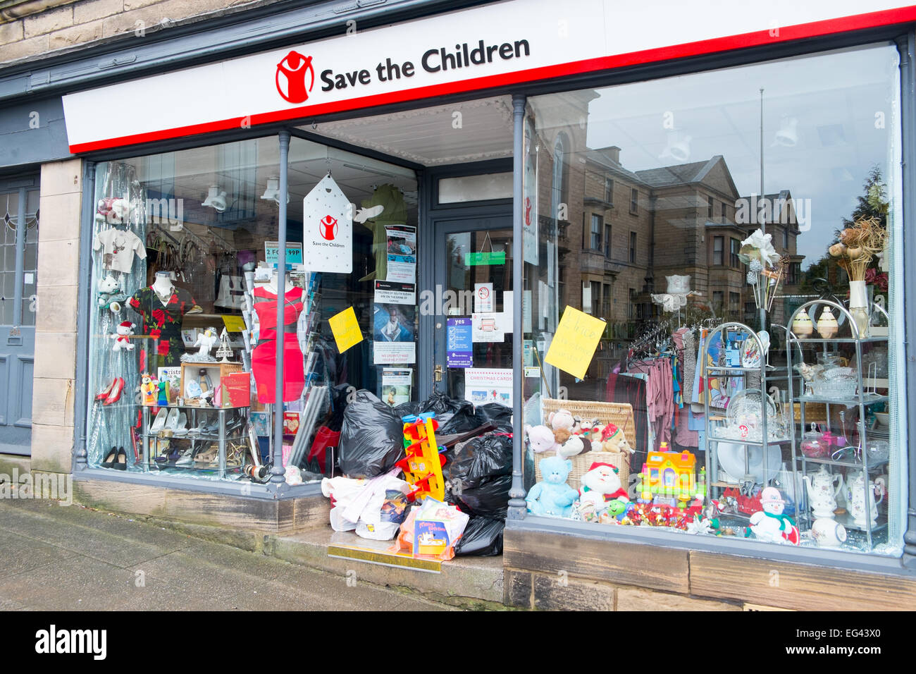 Save the children retail store in matlock , derbyshire, locals have