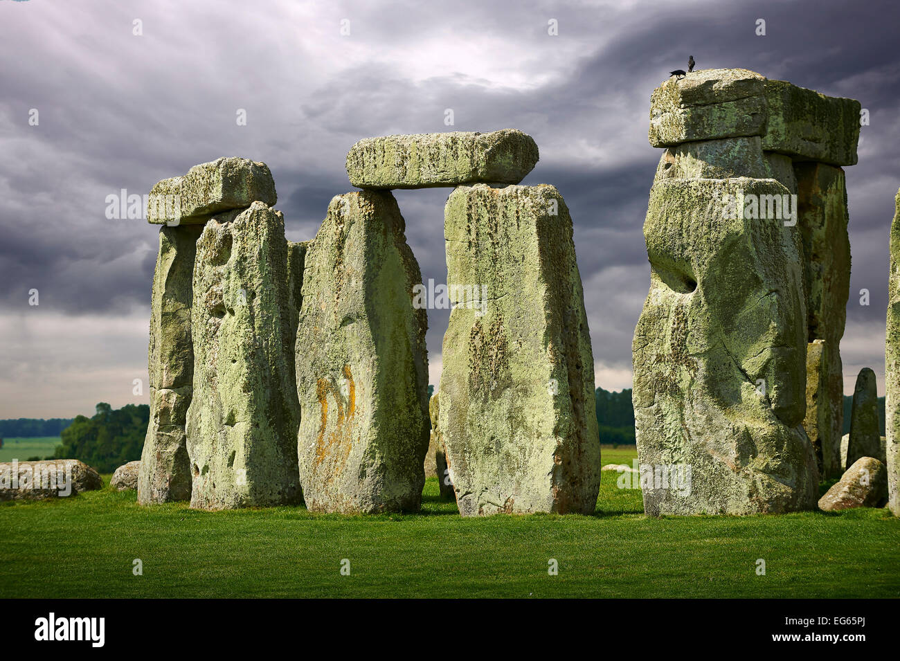 Stonehenge Neolithic ancient standing stone circle monument, A UNESCO