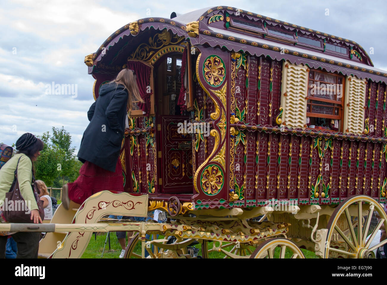 Gypsy Traveler Vardo caravan Stock Photo, Royalty Free Image: 78843996