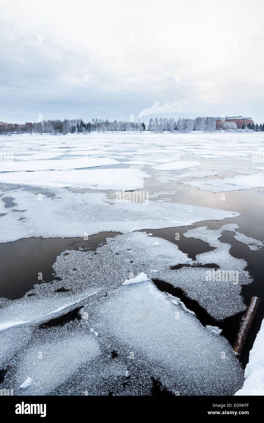 Thin ice at lake Stock Photo, Royalty Free Image 78888867 Alamy