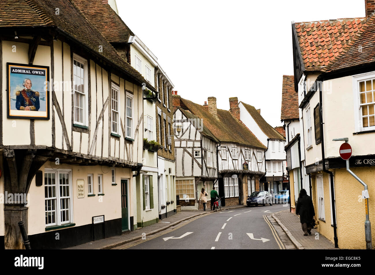 view of strand street sandwich kent featuring tudor buildings Stock
