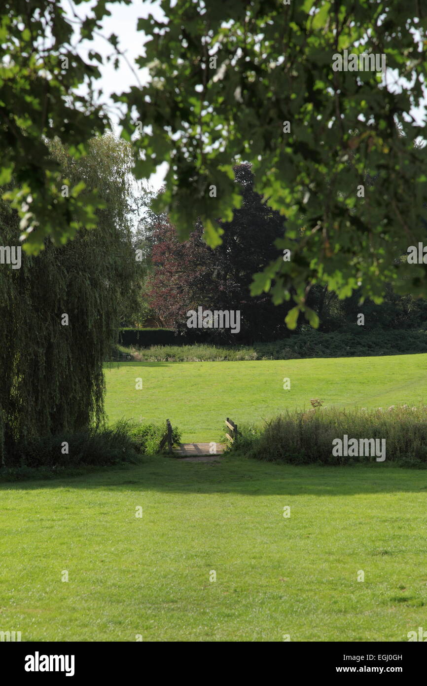 Abbey Fields, a park at Kenilworth, Warwickshire, UK Stock Photo