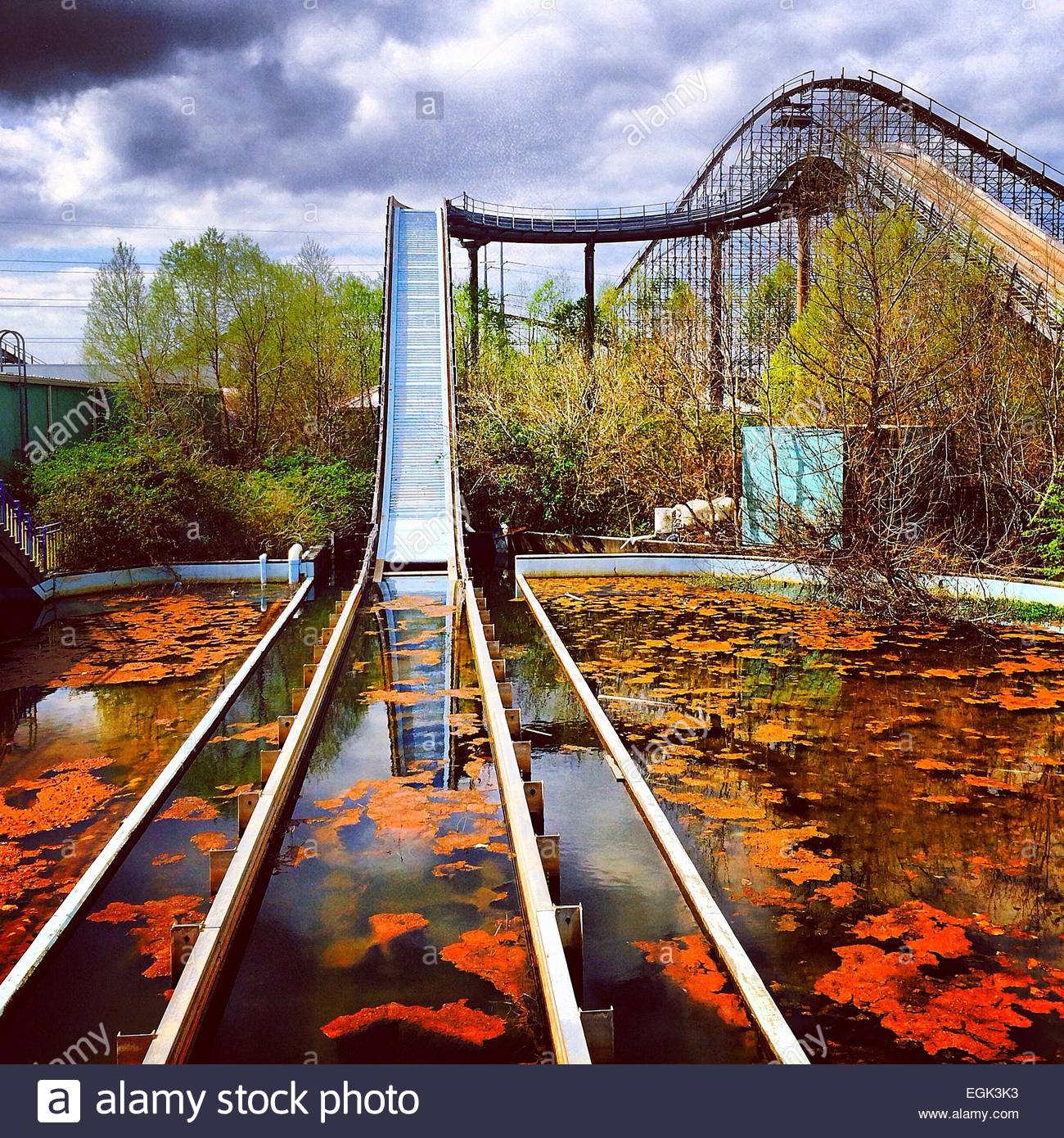 Abandoned roller coaster Stock Photo, Royalty Free Image 79095943 Alamy