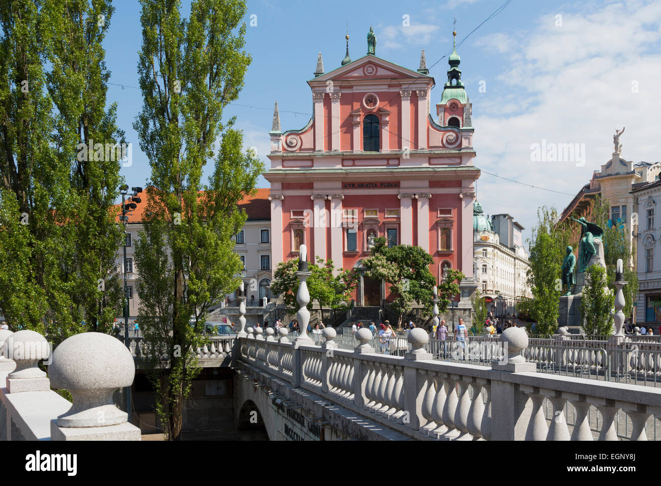 Ljubljana Triple Bridge Slovenia Hi Res Stock Photography And Images