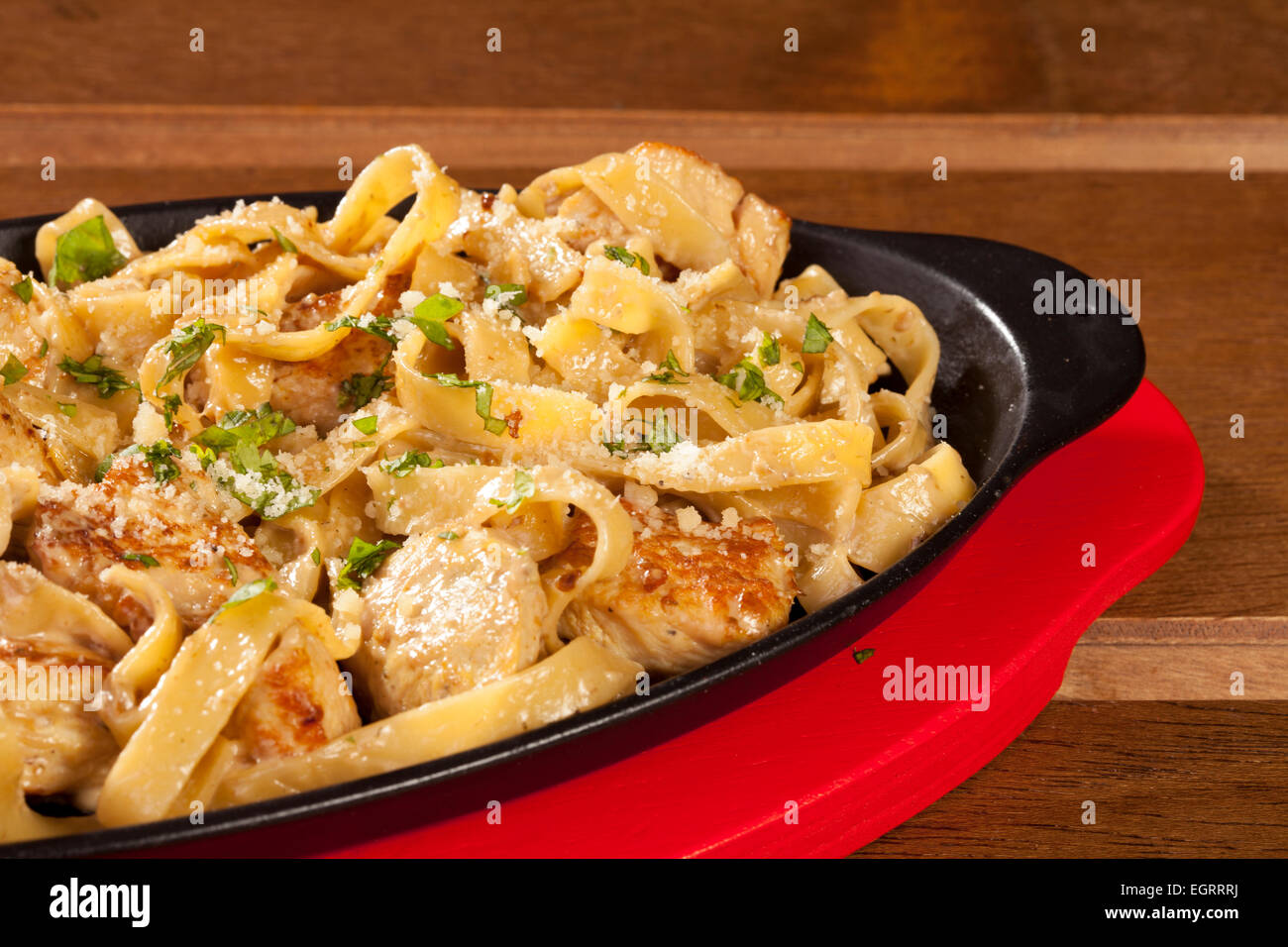 Pasta chicken meat food plate red cooked sauce cuisine italian ...