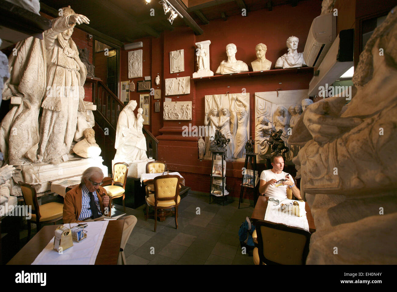 Rome, Cafe Canova, former studio of sculptor Antonio Canova Stock Photo