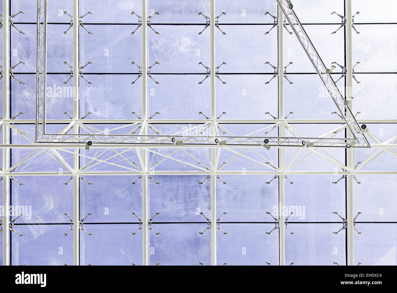 Modern Architecture Detail glass roof, detail of a transparent roof, modern architecture Modern Architecture Detail glass roof, detail of a transparent roof, modern architecture