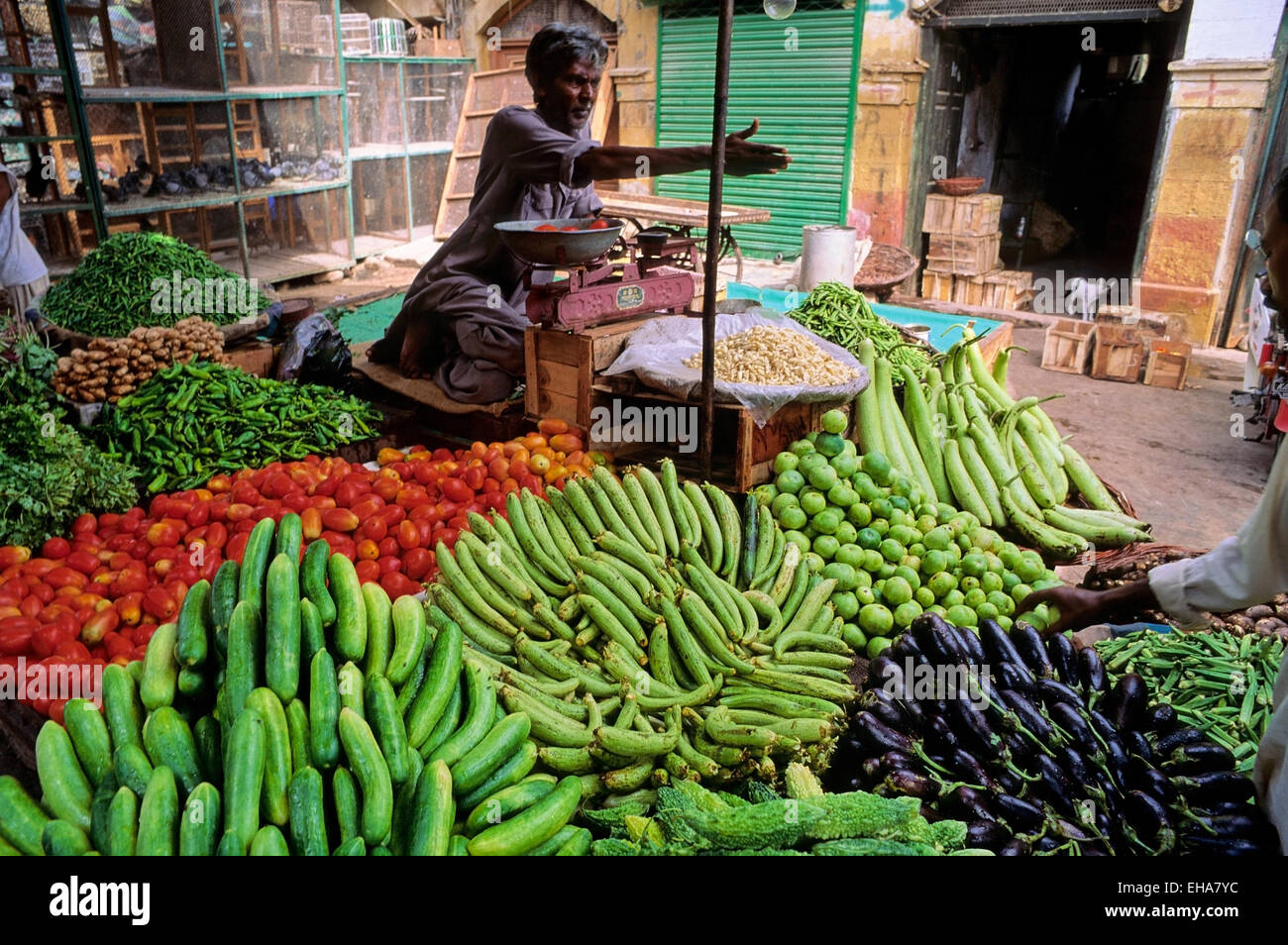 Food market, Lahore, Pakistan Stock Photo, Royalty Free Image 79516400