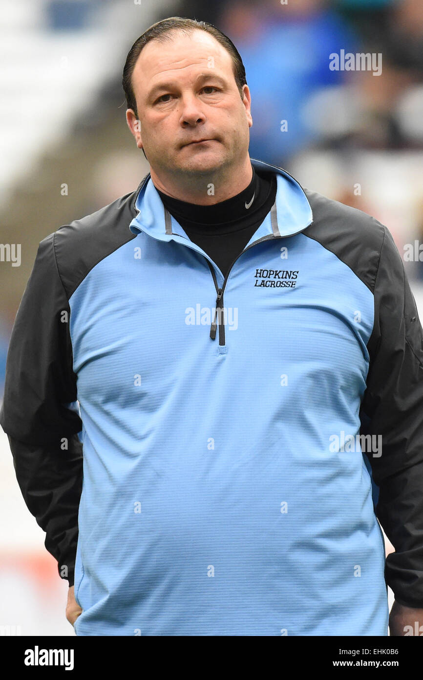 Syracuse, New York, USA. 14th Mar, 2015. Johns Hopkins Blue Jays head