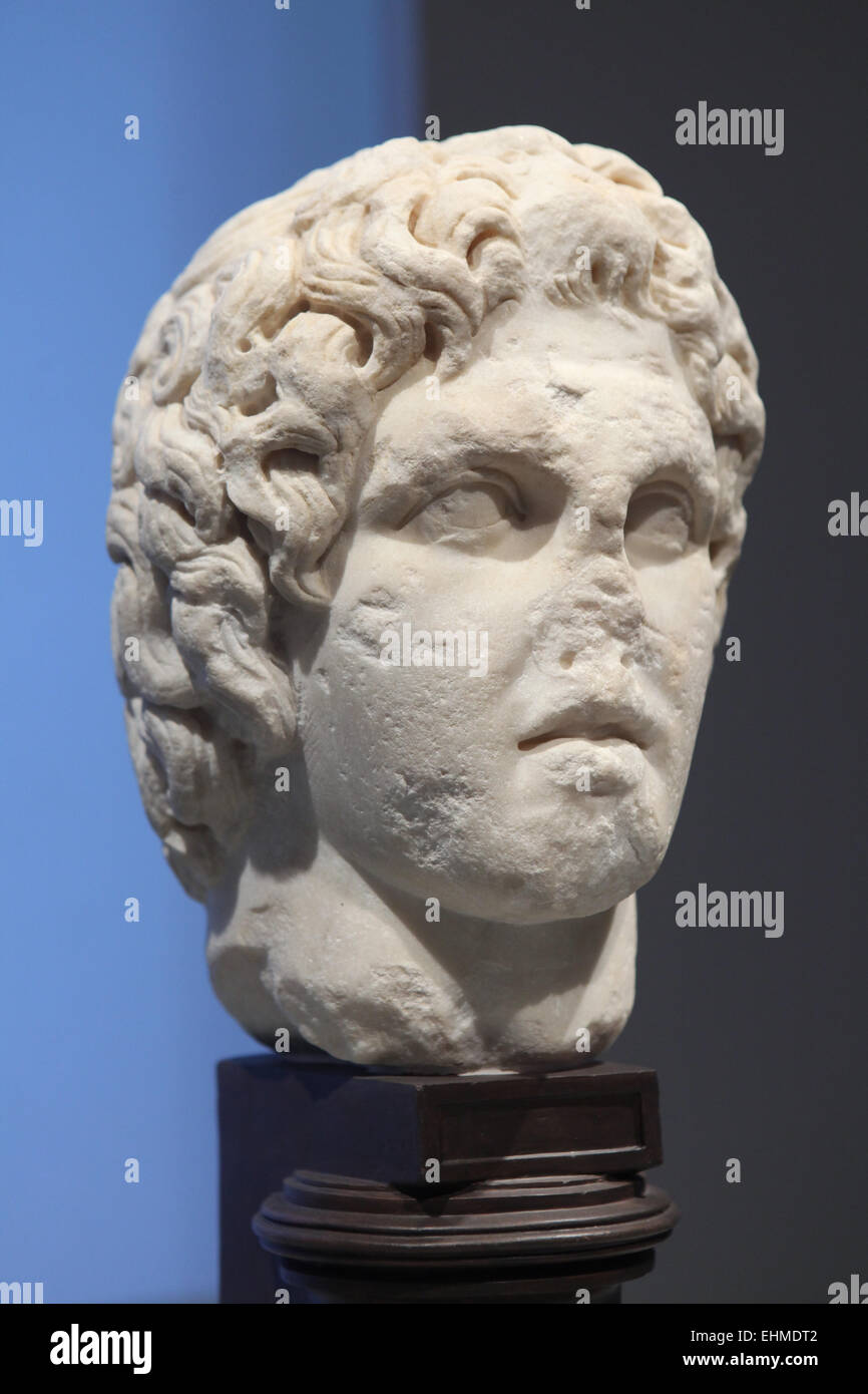 Alexander the Great. Roman marble copy after a Greek original from