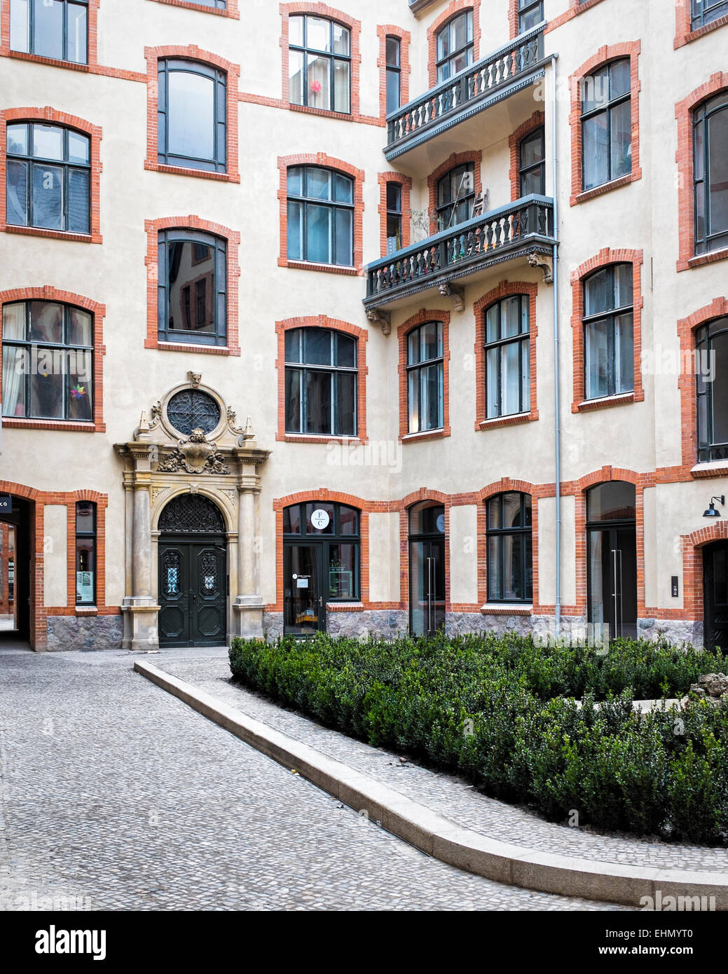Elegant renovated apartments flats in inner courtyard of historic building mitte berlin
