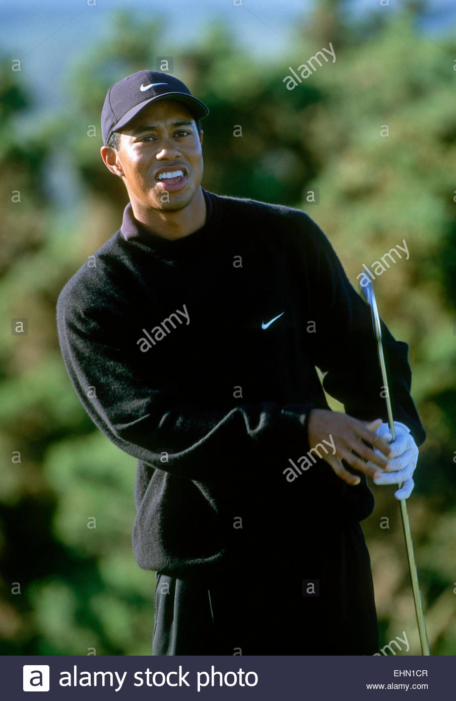 Open Championship 2000 - Tiger Woods of USA teeing off ...