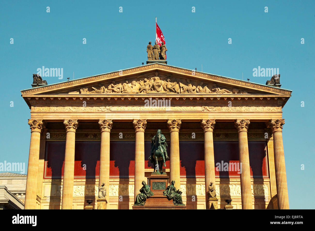 Old National Gallery Germany Berlin Stock Photo, Royalty Free Image