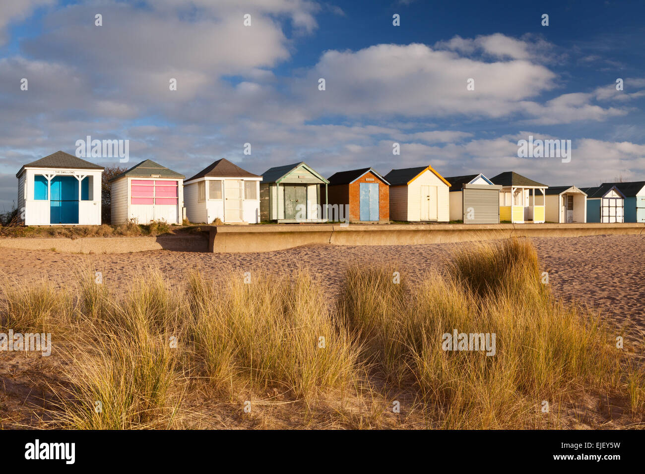 Beach Huts at Chapel Point, Chapel St. Leonards, Lincolnshire. March