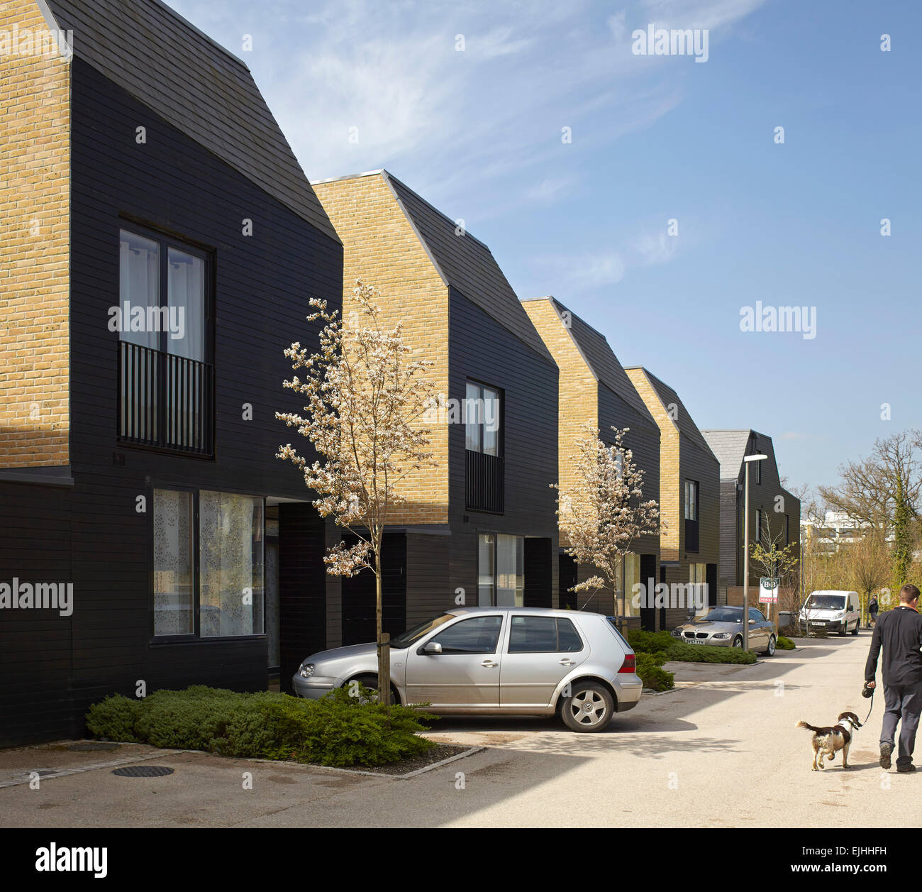 Newly built housing terrace. Housing Newhall Harlow, Newhall, United