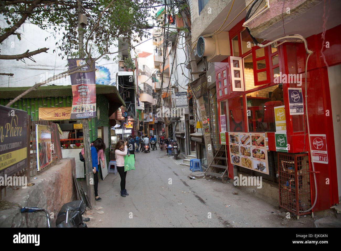 Hauz Khas Village New Delhi India Asia Stock Photo Alamy