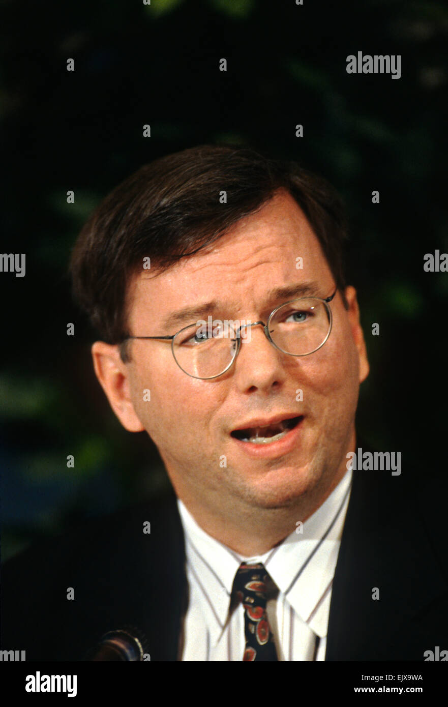 Eric Schmidt, CEO of Novell Corporation during a technology event at