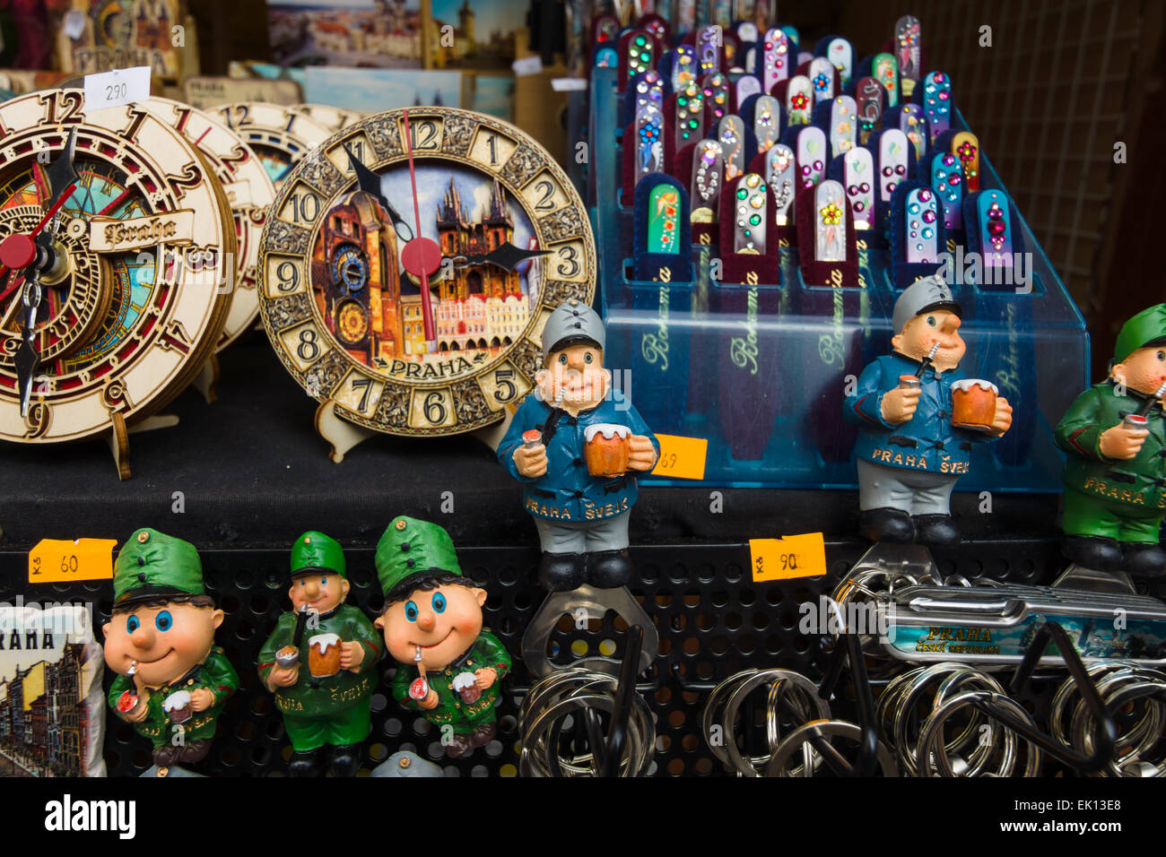 PRAGUE, CZECH REPUBLIC SEPTEMBER 20, 2014 Prague souvenirs. Prague