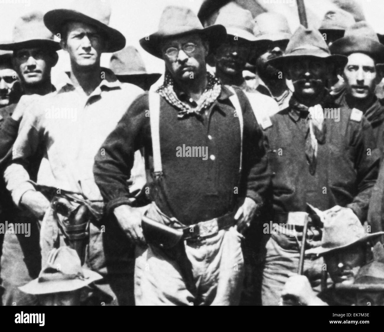 Vintage Photo Of Theodore Roosevelt And Rough Riders Stock Photo Alamy