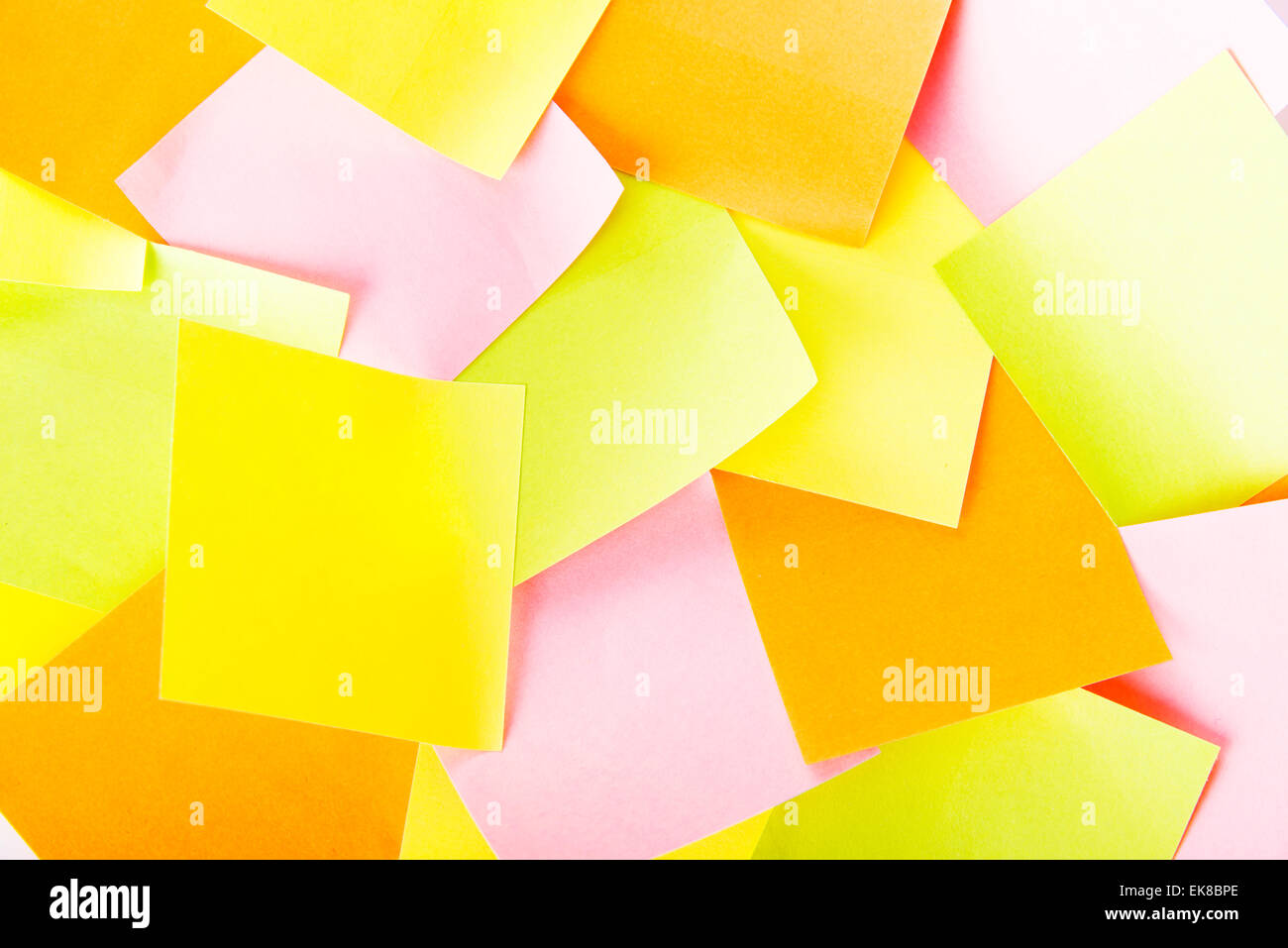 Blank Colorful Sticky Notes Stock Photo Alamy