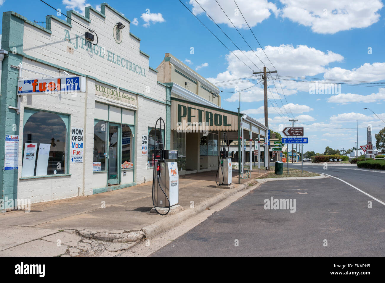 The small town of Penshurst in the Southern Grampians, Victoria Stock