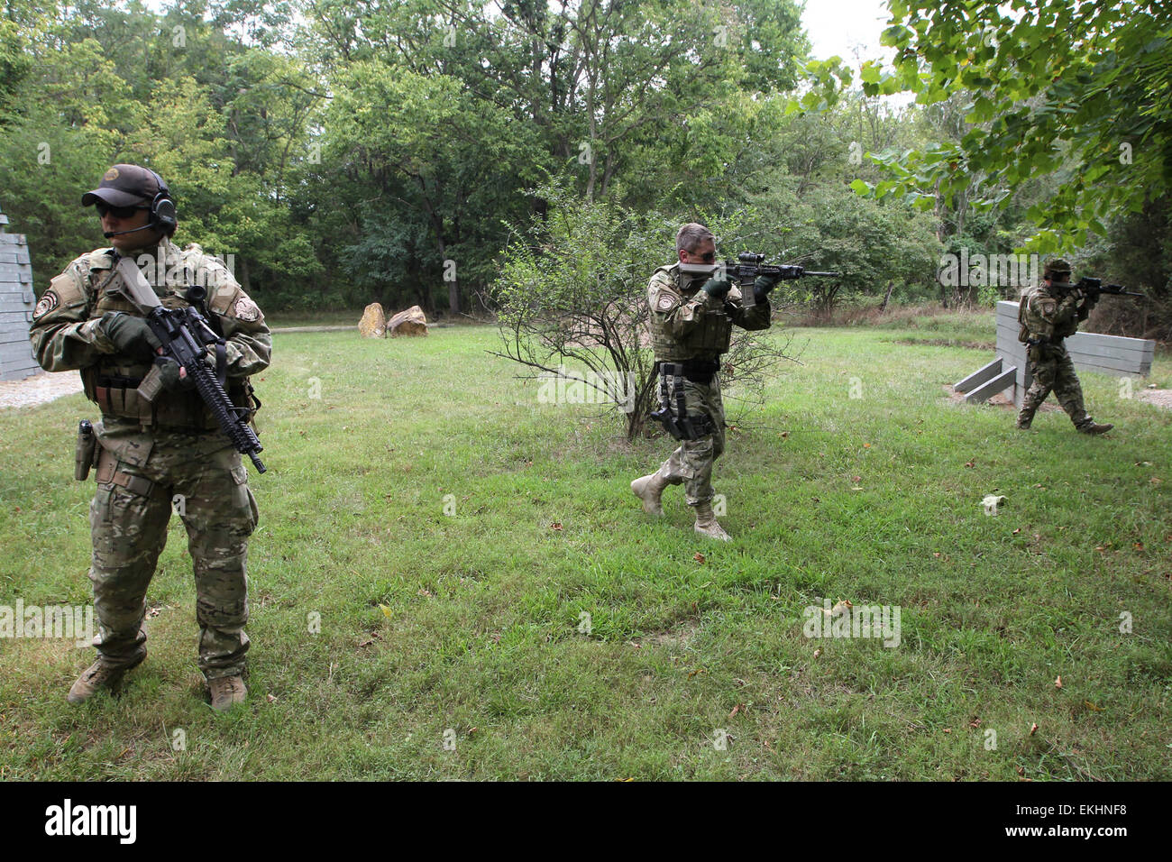 The CBP Quick Reaction Force (QRF) conduct routine training at the