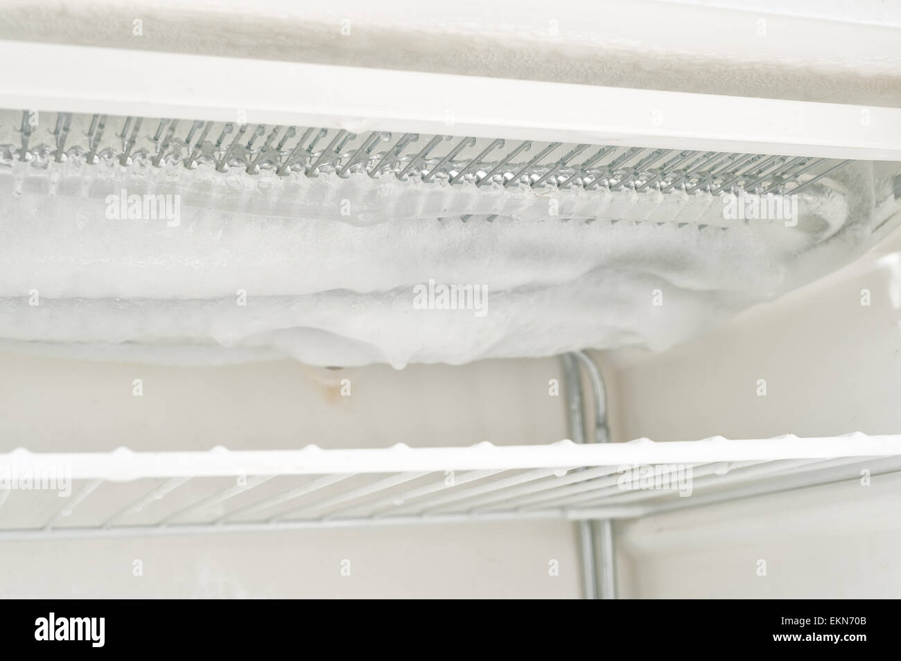 time to defrost an ice laden inefficient deep freezer with built up