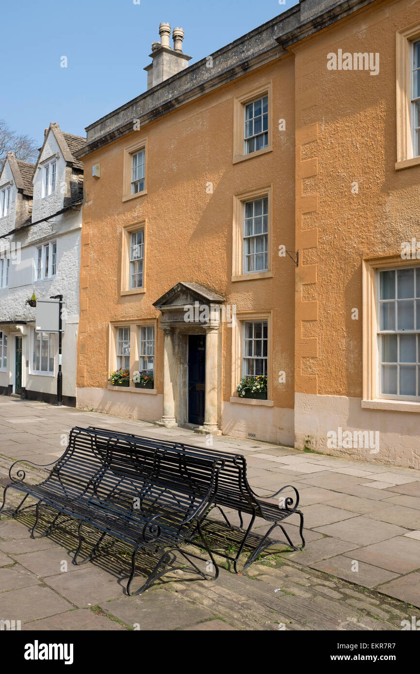 High Street Property in Corsham Stock Photo, Royalty Free Image