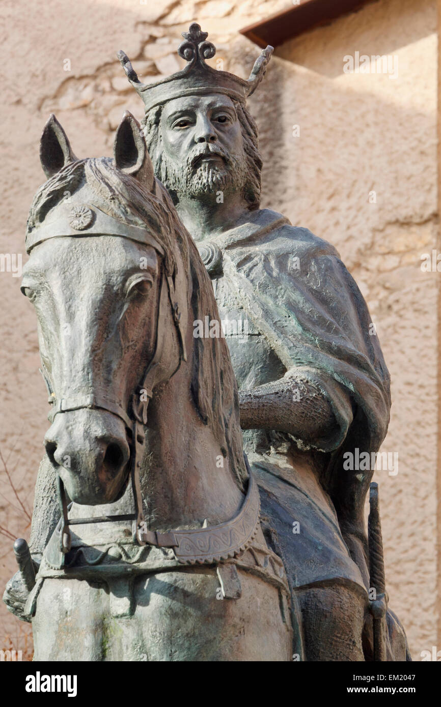 Statue Of Alfonso Viii King Of Castille; Cuenca Cuenca Province Stock Photo, Royalty Free Image