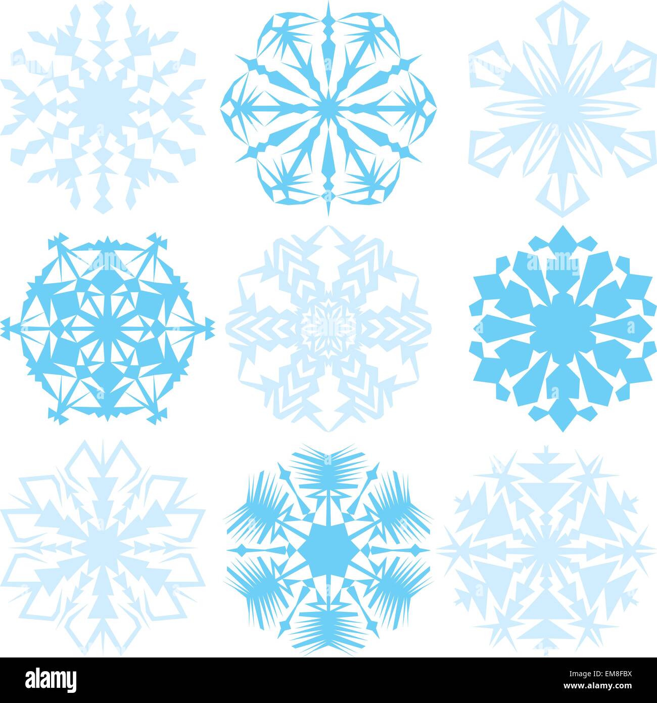 Illustrated Snowflake Hi Res Stock Photography And Images Alamy