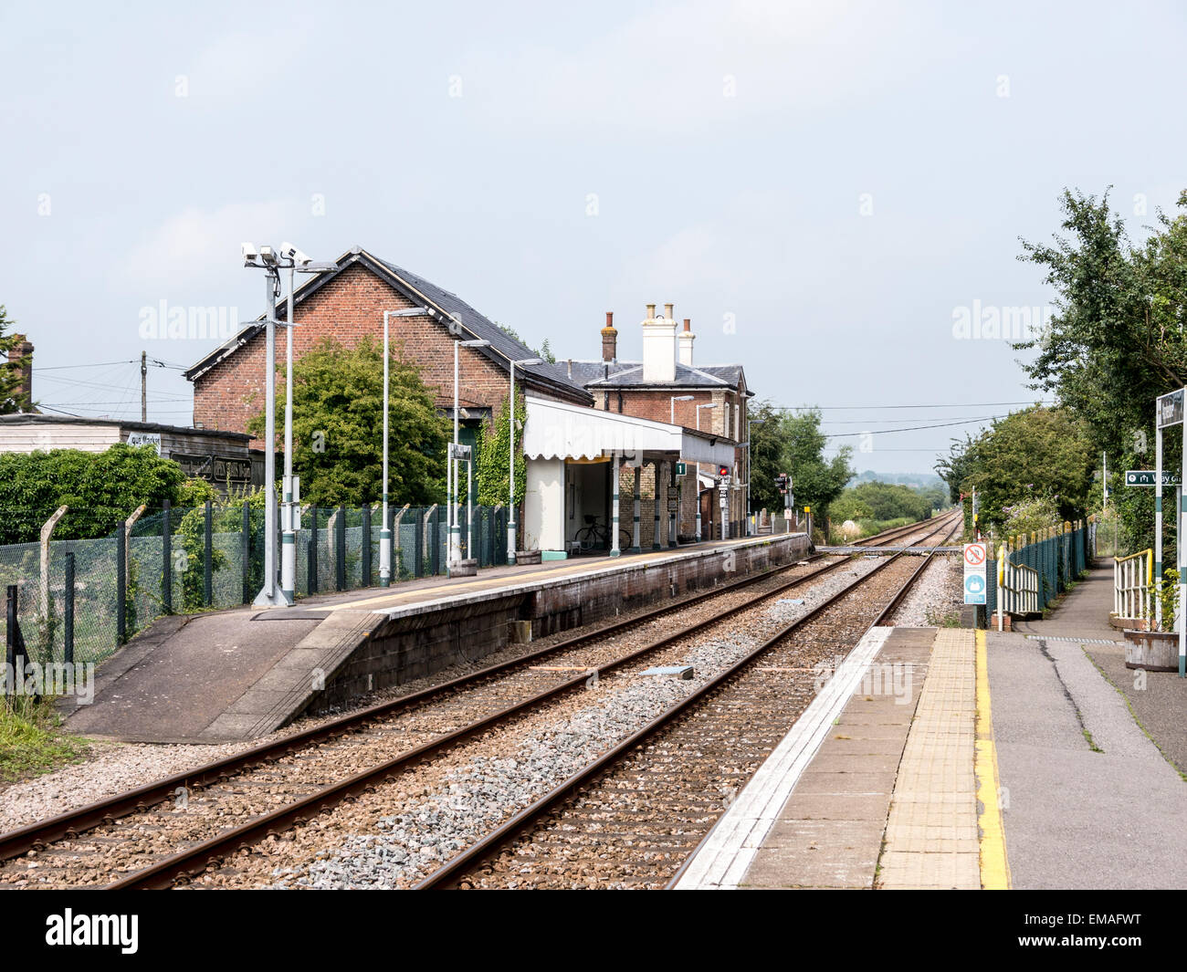 Appledore railway station, Kent, southern England Stock Photo, Royalty